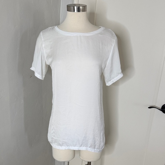 Zara Tops - Zara Pure White Short Sleeve Top